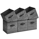 SONGMICS front-facing set of six cubes, neat shelf organization benefit