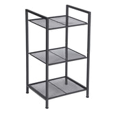 SONGMICS front view of assembled rack showing compact storage benefits