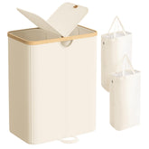 SONGMICS front view with lids closed keeps rooms tidy and hides laundry