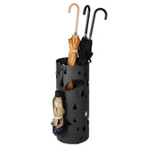 SONGMICS front view showing compact umbrella stand protecting floors
