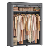 SONGMICS front view of assembled portable closet showing organized storage benefit