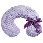 Sonoma Lavender lilac dot front view showing plush cover and contour shape for comfort
