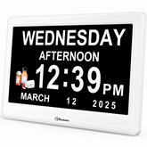 Soobest front display showing large date and time for easy reading
