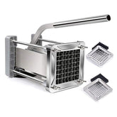 Sopito front view showing stainless fry cutter for quick prep