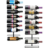 Sorbus front view of both racks showing neat bottle storage and space saving benefit