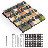SpaceAid front view showing tray and jars for compact organized storage