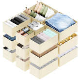 SpaceAid front view of 18-pack bins showing organization and easy setup