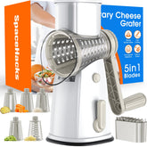 SpaceHacks front view showing whole 5-in-1 grater for versatile prep