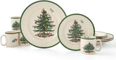 Spode front packaging showing Christmas Tree set and festive presentation benefit