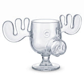 Spoontiques glass moose front view showing clear design and film-inspired look