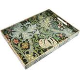 Spsyrine front view showing golden lily design and durable serving surface for style