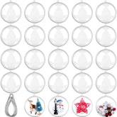 Sratte front packaging showing 24 clear ornaments and included lanyard for ready decorating