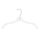 SSWBasics clear hanger front view showing transparent finish and tidy presentation