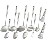 Standcn front view of all 11 pieces showing complete set and polished look