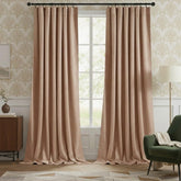 StangH blush beige front view showing elegant drape and cozy ambiance