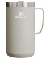 STANLEY camp mug front view showing ash finish and durable design benefit
