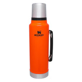STANLEY front view blaze orange bottle shows durable finish and high visibility