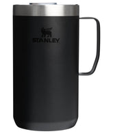 STANLEY Everyday Camp Mug front view showing black finish and durable design, ideal for daily use