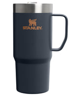 STANLEY front view of mug showing Twilight finish and compact design benefit: easy refills