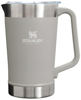 STANLEY pitcher front view in ash showing durable stainless steel and handle, ideal for outdoor serving