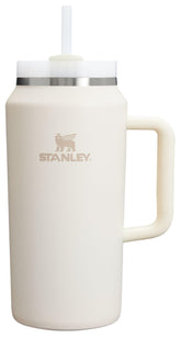 STANLEY Quencher 64oz front view cream showing full-capacity benefit