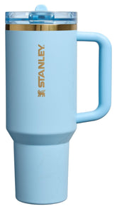 STANLEY Quencher Messi Striker Blue front view showing sleek exterior and brand benefit