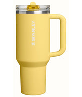 STANLEY Quencher front view showing daffodil finish and carry handle benefit