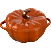 STAUB pumpkin front view showing shape and elegant presentation benefit