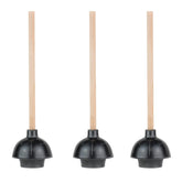 SteadMax front view of three-pack plungers showing commercial-grade set and storage benefit