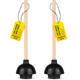 SteadMax front view of both plungers showing durable design and space-saving storage