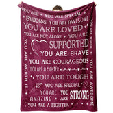 SteadStyle front view of blanket packaging showing comforting design and ready-to-gift benefit