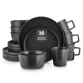 Stone Lain Celina front set showing complete 16-piece service for four, modern aesthetic