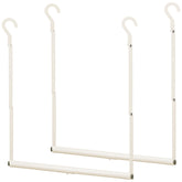 STORAGE MANIAC front view of two white rods showing packaging and benefits