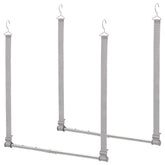 STORAGE MANIAC front packaging showing two hanging rods and benefits