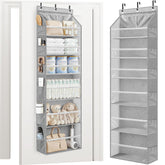 STORAGE MANIAC front view showing six shelves and 14 pockets for visible storage