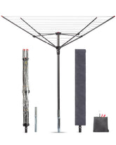STORAGE MANIAC front view of umbrella drying rack showing full capacity benefit