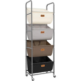 STORAGE MANIAC front view showing vertical 4-section design and neat organization benefit