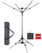 STORAGE MANIAC front view of umbrella dryer showing large drying area and benefit of space saving