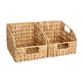 StorageWorks front view of two baskets showing tidy shelf storage benefit