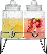 Style Setter front view of both dispensers showing elegant presentation and capacity