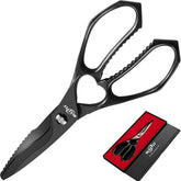 SUCCFLY front packaging showing 8.8 inch scissors with premium gift box and durable build benefit
