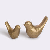 SUJUN bird front view showing vintage brass finish and elegant silhouette, adds timeless warmth