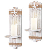 SUJUN front view paired sconces showing coastal charm and easy styling