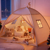 Sumbababy full bed tent front view shows cozy entrance and decorative charm