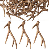 Sumind faux antler front view showing vintage finish and hanging rope benefit