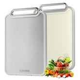 Sumzzz front view showing both stainless and PP sides for hygienic use