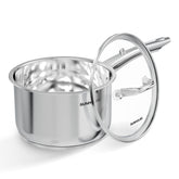 Sunhouse saucepan front packaging showing model and capacity benefit: clear product identification