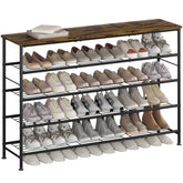 SUOERNUO front view showing full five-tier shoe rack and storage benefit