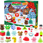 SURCVIO advent calendar box front showing festive design and 24 doors, encourages daily excitement