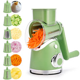 SUSTEAS front view showing assembled grater and larger feed opening for faster prep